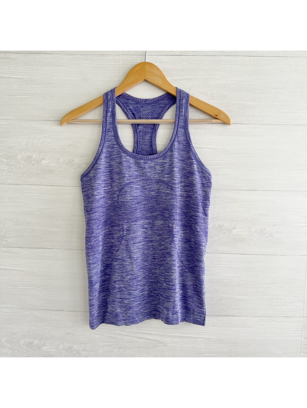 Lululemon Swiftly Tech Racerback Tank 6 Purple Heather Seamless Running Top
